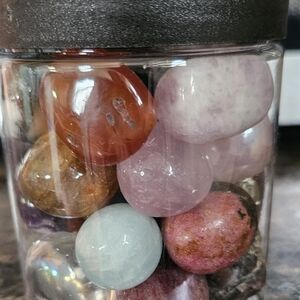 Mystery Crystal Stone Tumble Jar.